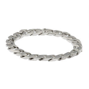 Gucci Cuban link bracelet, silver, women's.